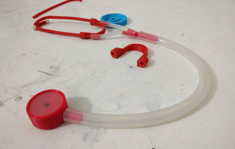 3D打印的开源胶质听诊器接受临床验证